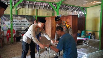 Polri Peduli , Kapolres Bojonegoro Berikan Bantuan Sosial bagi Warga Rentan 