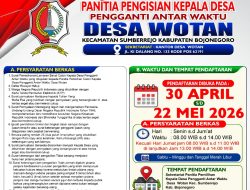 Pendaftaran Pilkades PAW Desa Wotan Sumberrejo Resmi Dibuka, Panitia Pastikan Berjalan Sesuai Tahapan