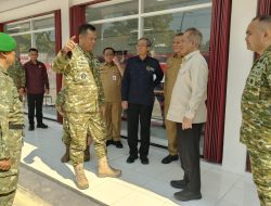 Dandim Bojonegoro Sambut Kunjungan Wakil Panglima TNI dan Menkop RI di Ngampel
