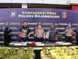 Polres Bojonegoro Ungkap Kasus Pengoplosan LPG Subsidi 3 Kg di Kapas