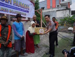 Peduli Polri di Hari Bayangkara ke 80, Polres Bojonegoro Bedah Rumah Warga Balen