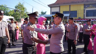 Puluhan Personel Polres Bojonegoro Naik Pangkat