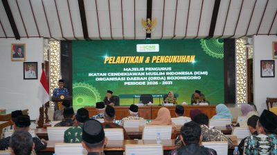 Pengurus ICMI Orda Bojonegoro 2026–2031 Resmi Dilantik, Bupati Wahono: Mitra Strategis Pembangunan Daerah Berbasis Data dan Riset