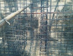 Proyek TPT Gedongarum Kanor Diduga Asal Jadi, Material Bekas Nekad Dipasang