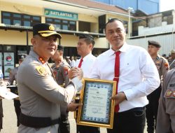 Satresnarkoba Polres Pelabuhan Tanjung Perak Sabet Penghargaan Pengungkapan Kasus Narkoba Terbanyak